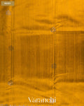 Mustard Yellow Pure Raw Silk Handloom Saree — Body