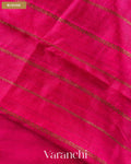 Rani Pink Borderless Pure Raw Silk Handloom Saree — Blouse