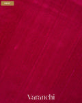 Deep Magenta Pure Raw Silk Handloom Saree — Body