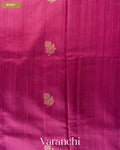 Wine Pure Raw Silk Handloom Saree — Body