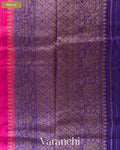 Rani Pink Pure Raw Silk Handloom Saree — Pallu