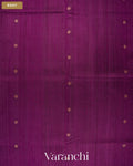 Deep Wine Pure Raw Silk Handloom Saree — Body