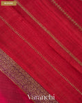 Magenta Lehariya Shibori Pure Raw Silk Handloom Saree — Blouse