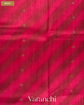 Magenta Lehariya Shibori Pure Raw Silk Handloom Saree — Body