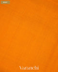 Marigold Orange Pure Rajkot Patola Silk Handloom Saree — Body