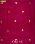 Deep Magenta Pure Tussar Silk Saree — Body