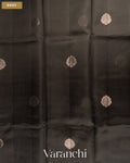 Black Pure Poona Silk Saree — Body