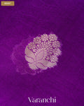 Purple Pure Poona Silk Saree — Body