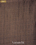 Black with Sequin Embroidery Pure Muslin Silk Handloom Saree — Body