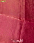 Magenta with Sequin Embroidery Pure Muslin Silk Handloom Saree — Body