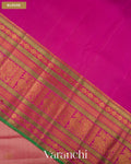 Baby Pink Korvai Pure Kanchipuram Silk Handloom Saree — Blouse