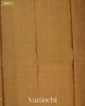 Mustard Gold Pure Kanchipuram Silk Handloom Saree — Body