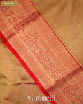 Mustard Gold Pure Kanchipuram Silk Handloom Saree — Border