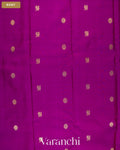 Deep Violet Purple Pure Kanchipuram Silk Handloom Saree — Body