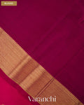 Rani Pink Pure Kanchipuram Silk Handloom Saree — Blouse