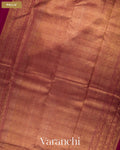 Rani Pink Pure Kanchipuram Silk Handloom Saree — Pallu