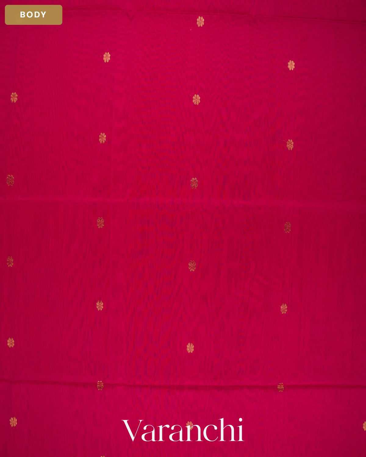 Rani Pink Pure Maheshwari Silk Cotton Handloom Saree — Body
