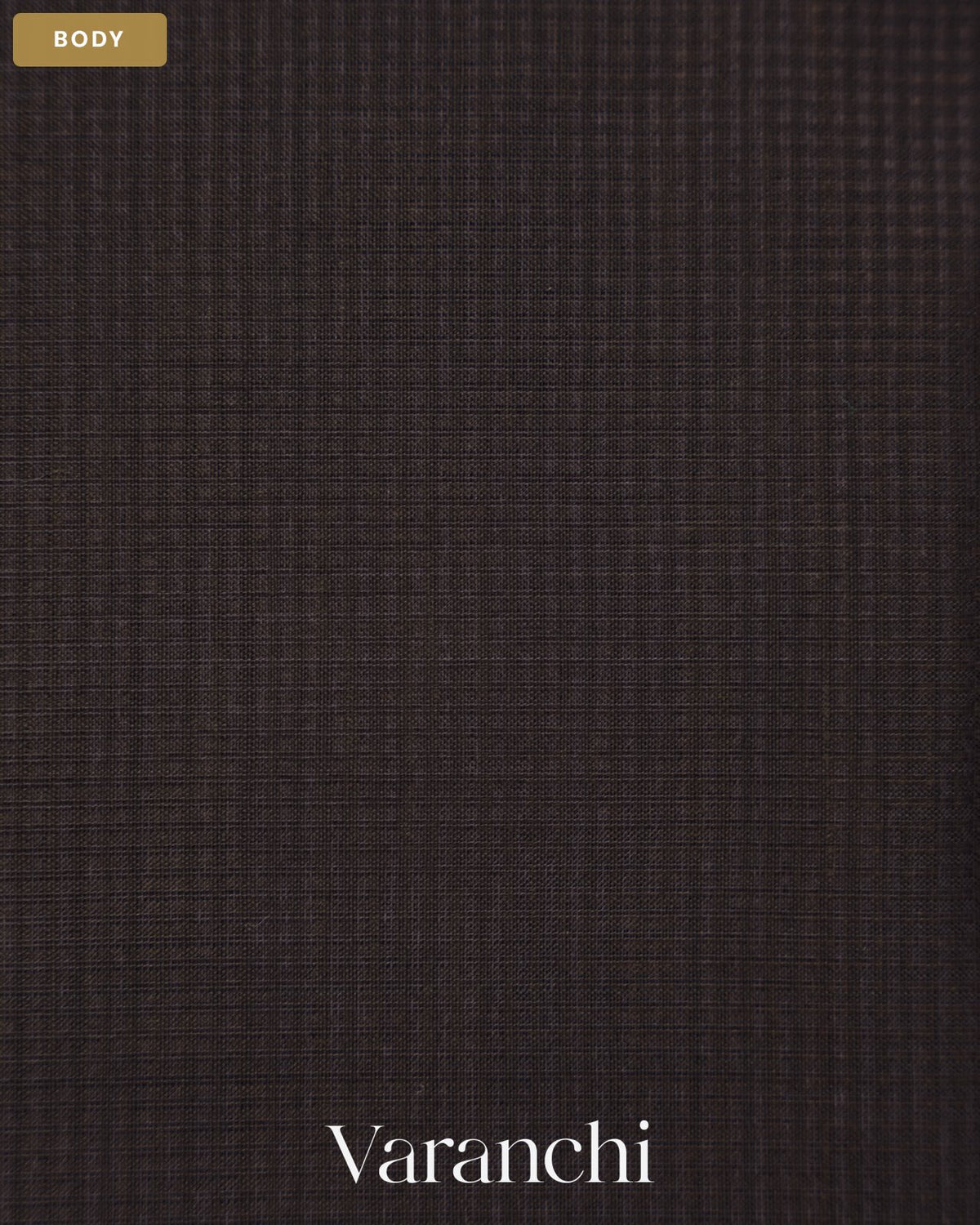 Black Pure Maheshwari Silk Cotton Handloom Saree — Body