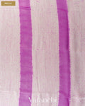 Orchid Purple Shibori Pure Matka Silk Handloom Saree — Pallu