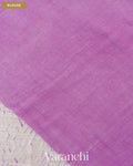 Orchid Purple Shibori Pure Matka Silk Handloom Saree — Blouse