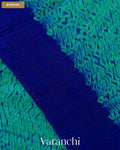 Sea Green Shibori Pure Matka Silk Handloom Saree — Border