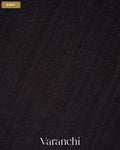 Black Jamdani Pure Matka Tissue Silk Handloom Saree — Body