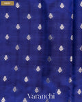 Sapphire Blue Pure Poona Silk Saree — Body
