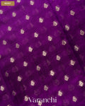 Violet Purple Pure Poona Silk Saree — Body