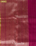 Mehendi Green Pure Kora Silk Handloom Saree — Pallu