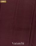 Coffee Brown Pure Mysore Crepe Silk Saree — Body