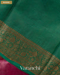 Onion Pink Pure Tussar Silk Saree — Blouse