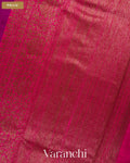 Royal Purple Pure Raw Silk Handloom Saree — Pallu