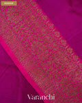 Royal Purple Pure Raw Silk Handloom Saree — Border