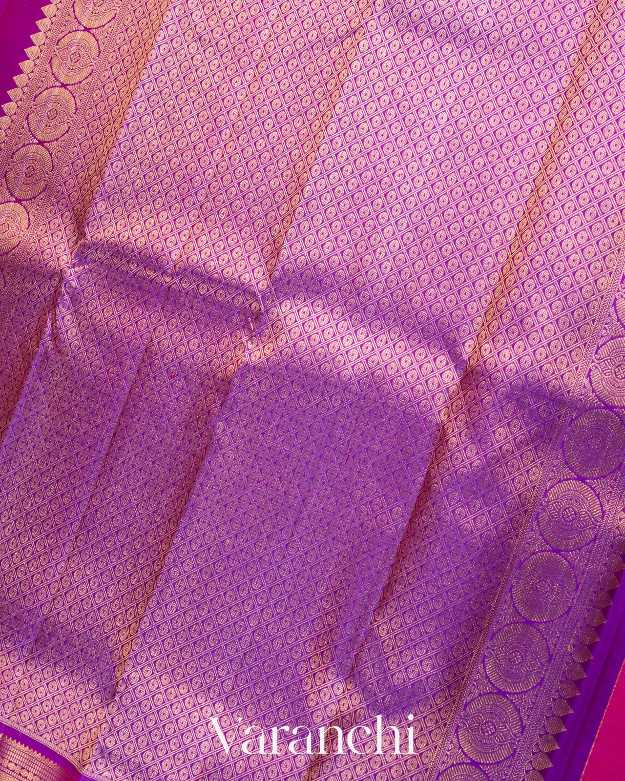 Reddish Pink Pure Kanchipuram Silk Handloom Saree