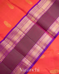 Reddish Pink Pure Kanchipuram Silk Handloom Saree