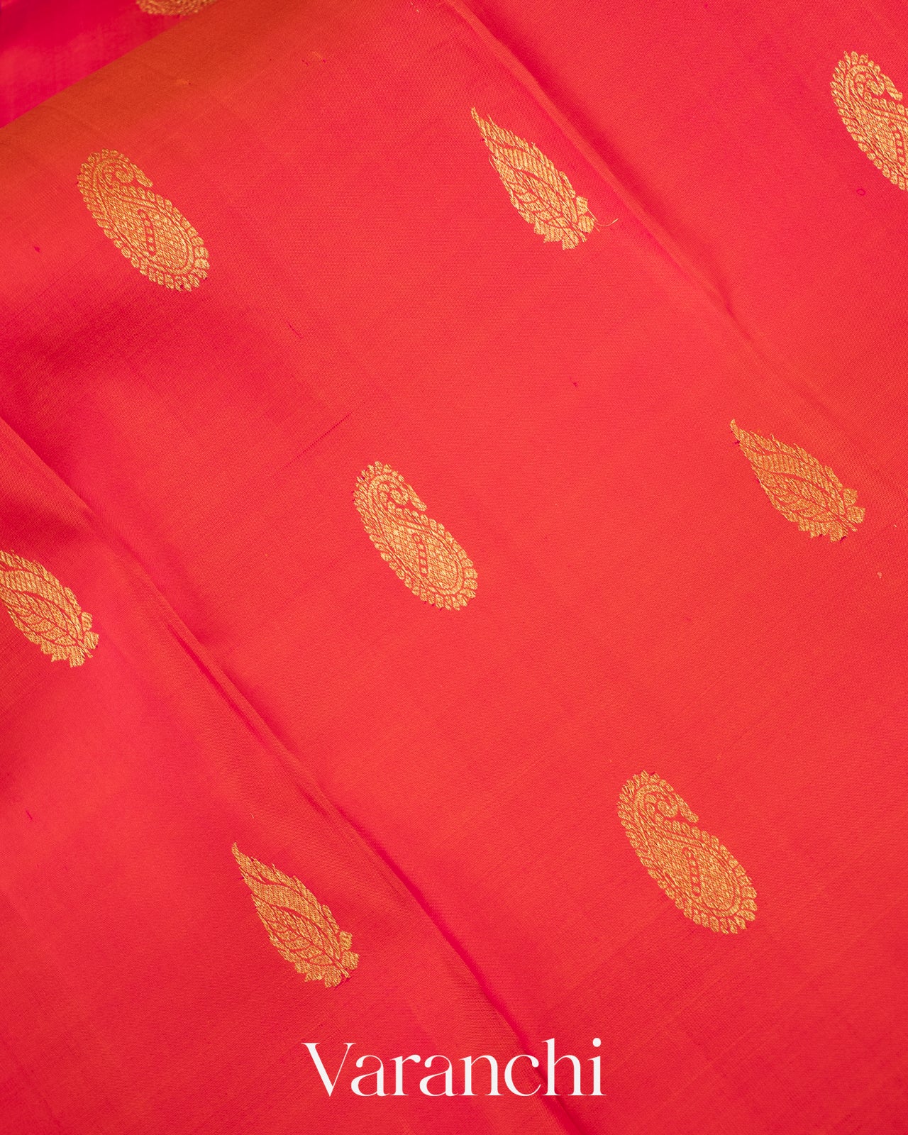 Reddish Pink Pure Kanchipuram Silk Handloom Saree