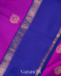 Magenta Pure Kanchipuram Silk Handloom Saree