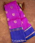 Magenta Pure Kanchipuram Silk Handloom Saree