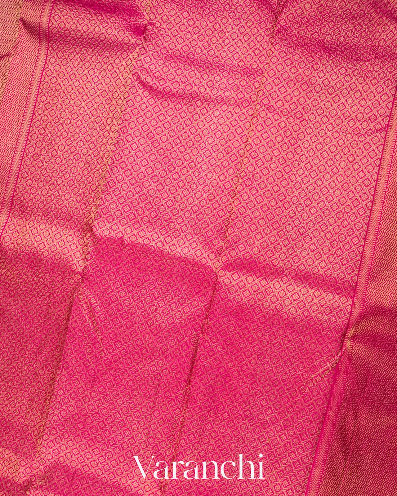 Rose Pink Pure Kanchipuram Silk Handloom Saree