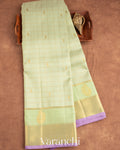 Light Pista Green Pure Kanchipuram Silk Handloom Saree
