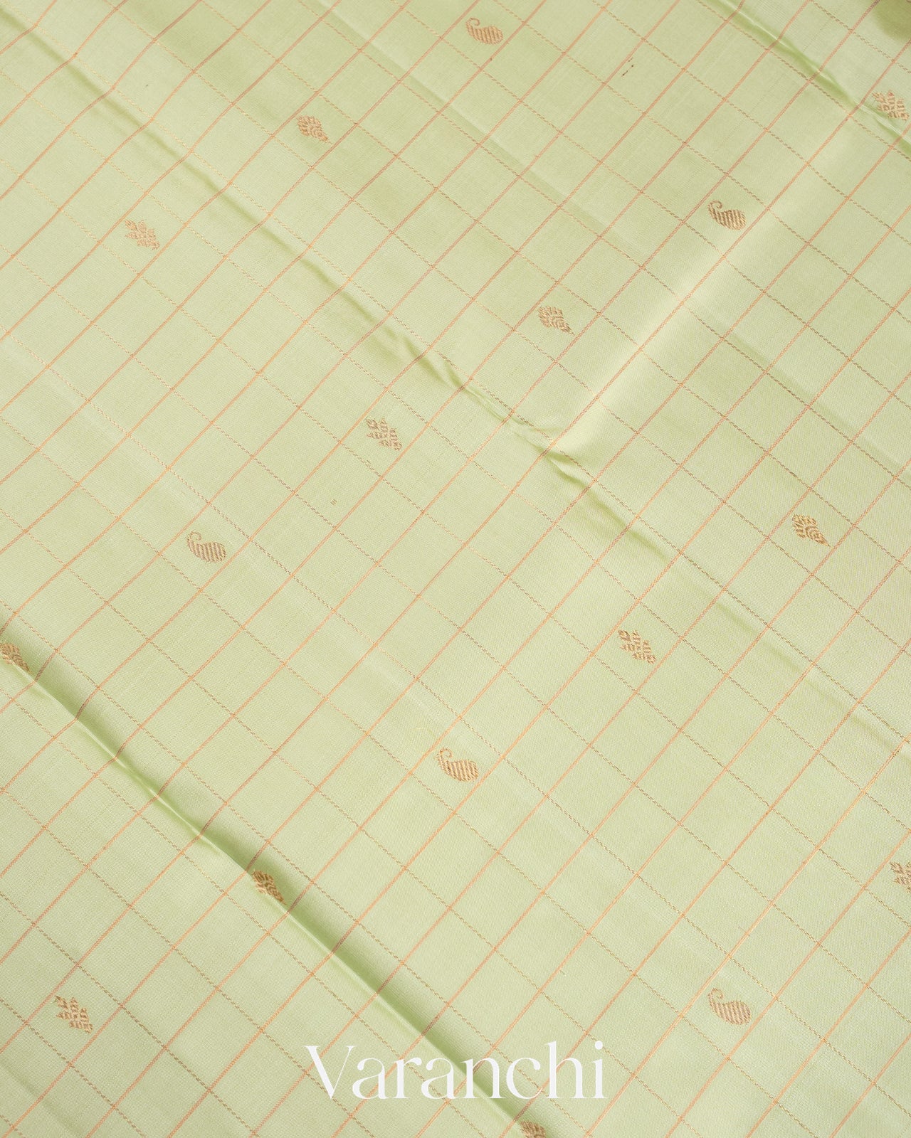 Light Pista Green Pure Kanchipuram Silk Handloom Saree