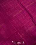 Magenta Stripes Pure Kanchipuram Silk Cotton Handloom Saree