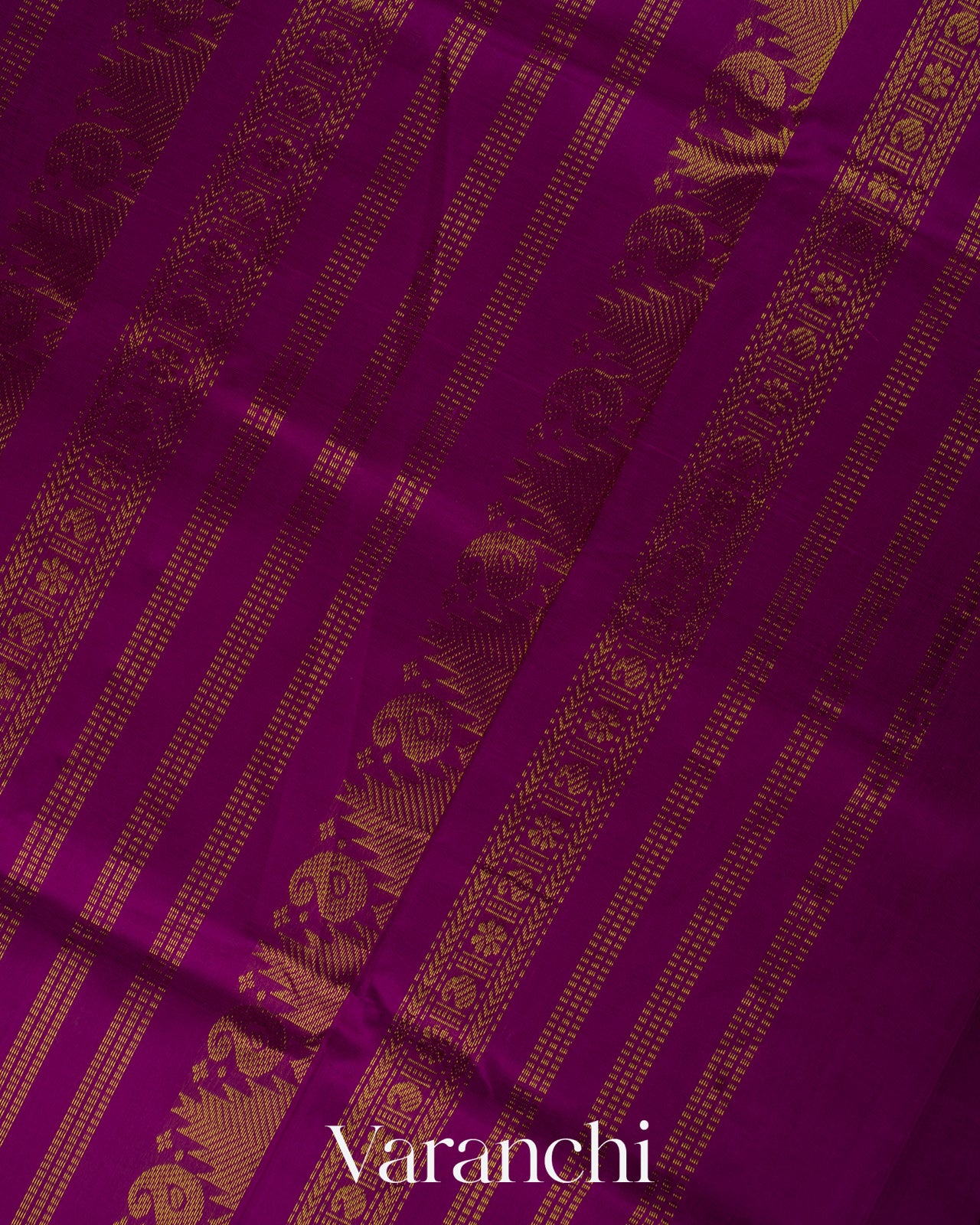 Parrot Green Korvai Pure Kanchipuram Silk Cotton Handloom Saree