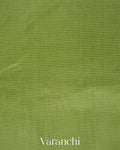 Parrot Green Korvai Pure Kanchipuram Silk Cotton Handloom Saree