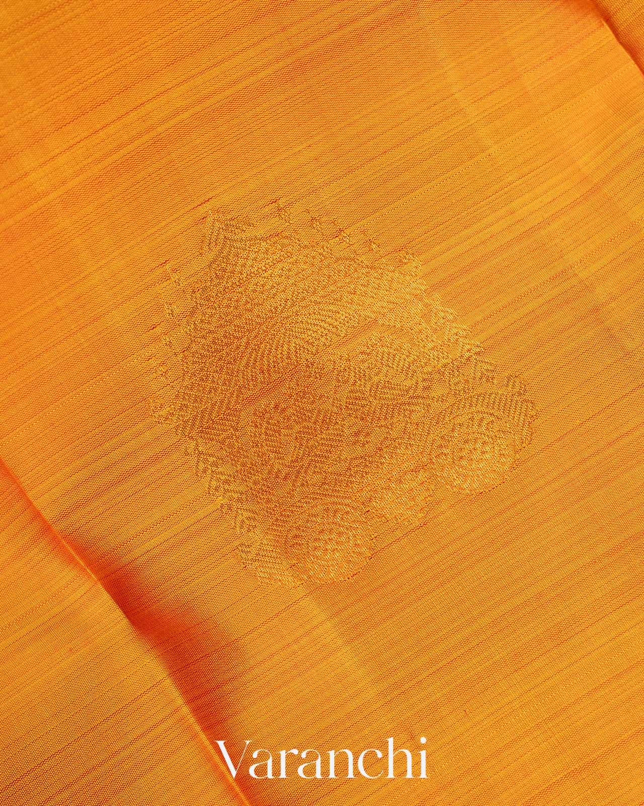 Turmeric Yellow Pure Kanchipuram Silk Handloom Saree