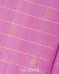 Lavender Pure Kanchipuram Silk Handloom Saree