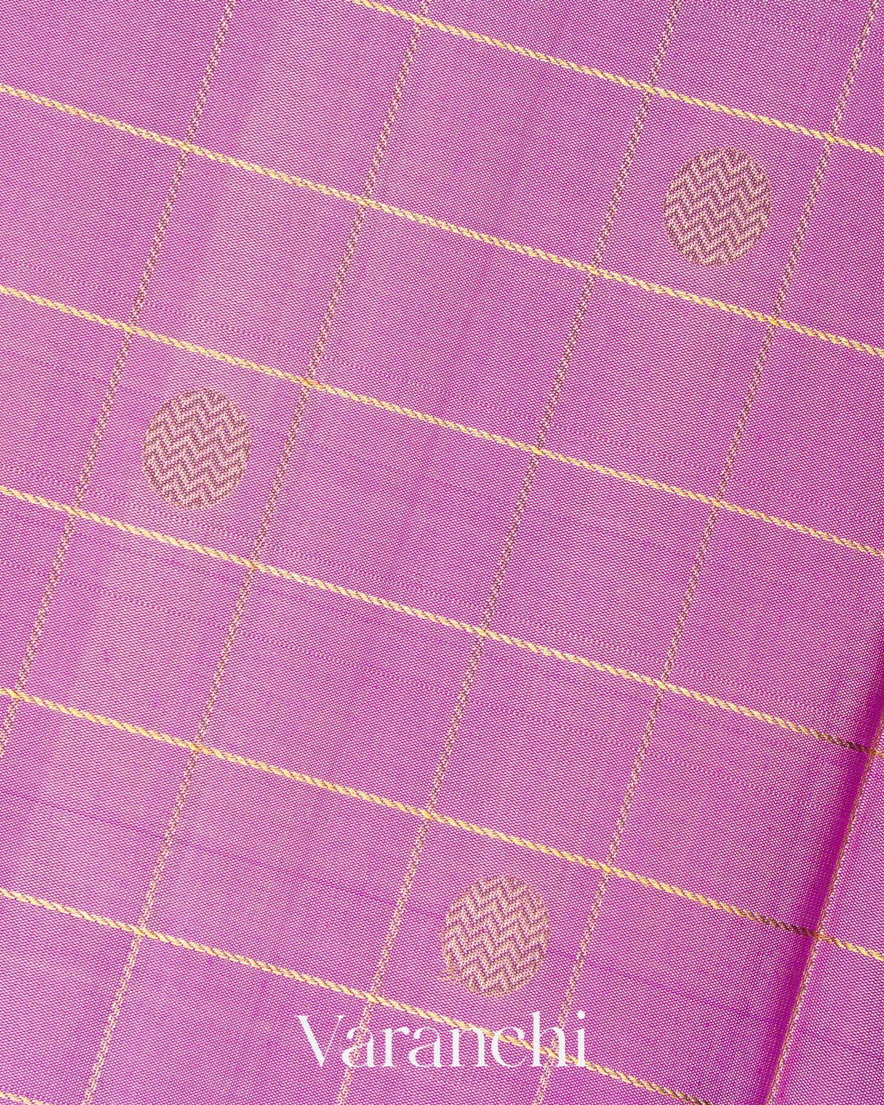 Lavender Pure Kanchipuram Silk Handloom Saree