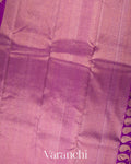 Lavender Pure Kanchipuram Silk Handloom Saree