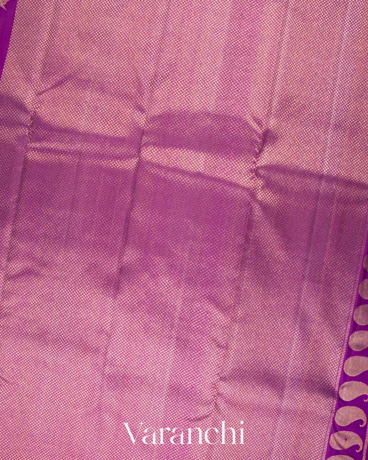 Lavender Pure Kanchipuram Silk Handloom Saree