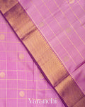 Lavender Pure Kanchipuram Silk Handloom Saree